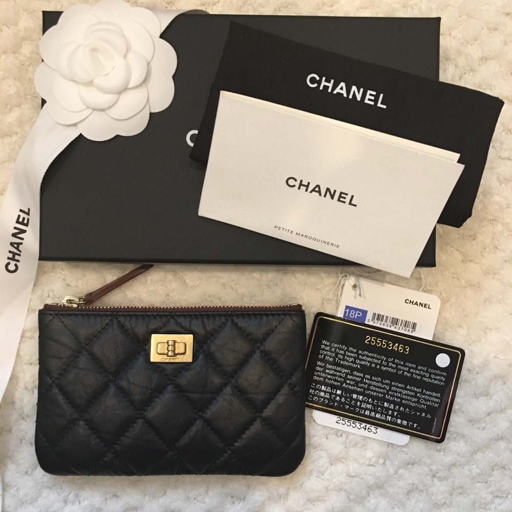NWT Chanel Mini O Case Reissue Black GHW